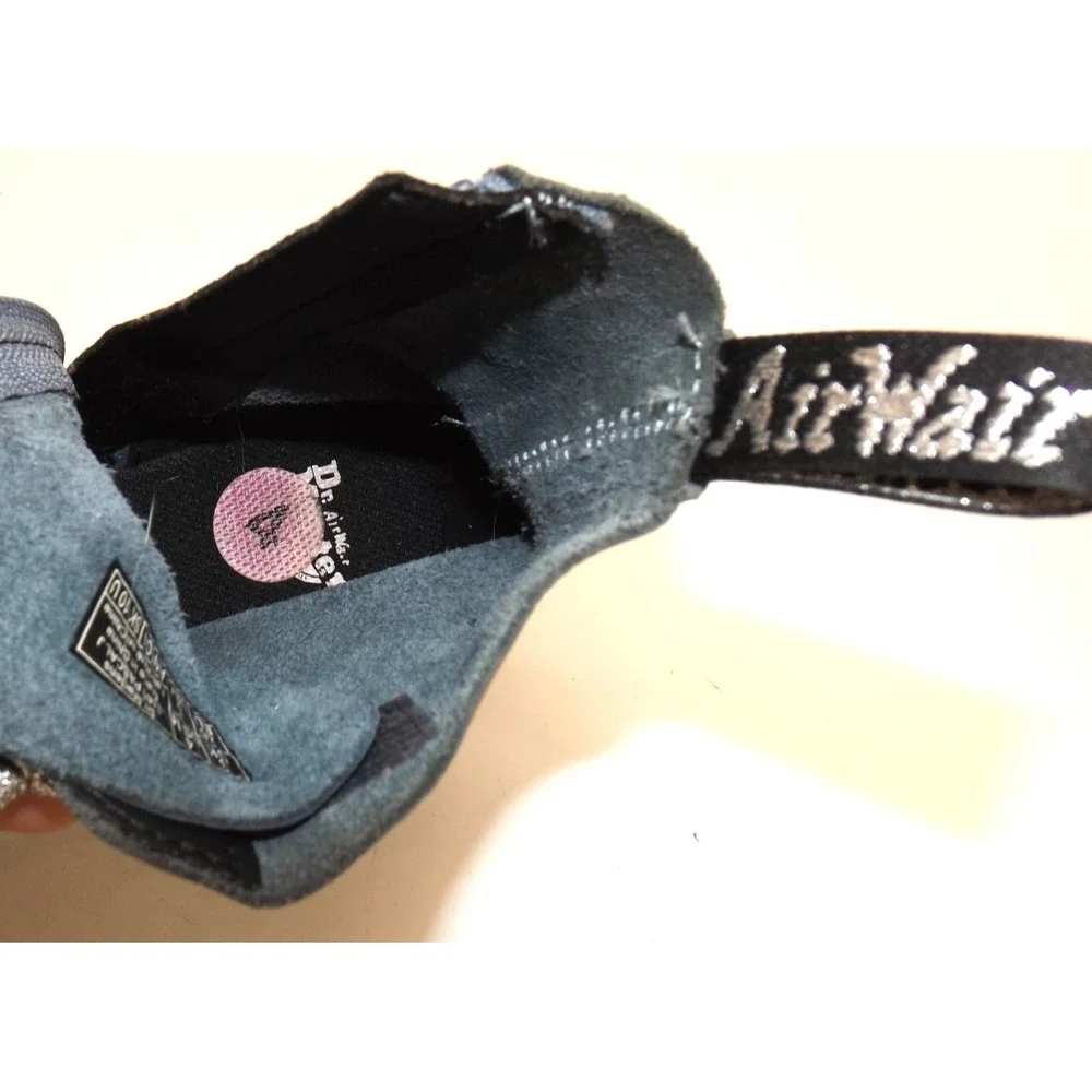 Dr. Martens DOCA 1460 Pascal Boot Gunmetal Metallic SPARKLE LACE unisex -GIRLS 5